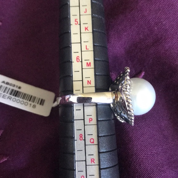 NWT Sterling silver pearl flower statement… - Picture 6 of 7